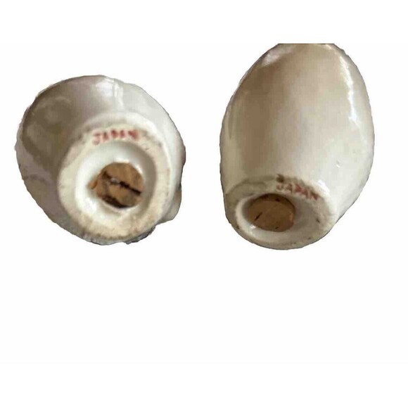 Vintage Salt & Pepper Shakers Chicken Rooster Anthropomorphic Japan Red White - Picture 5 of 5